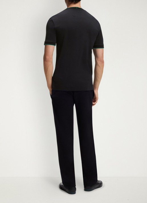 BOSS BOSS x ASTON MARTIN T-shirt met gestreept detail - achterkant 4 zwart