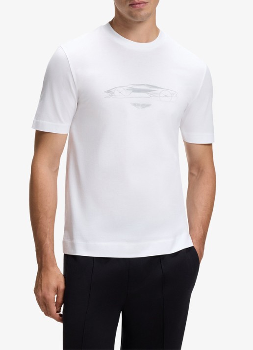 BOSS BOSS x ASTON MARTIN T-shirt van katoen