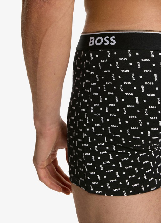 BOSS Boxershort met logoband in 3-pack - detail 2 zwart