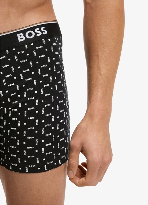BOSS Boxershort met logoband in 3-pack - detail 3 zwart