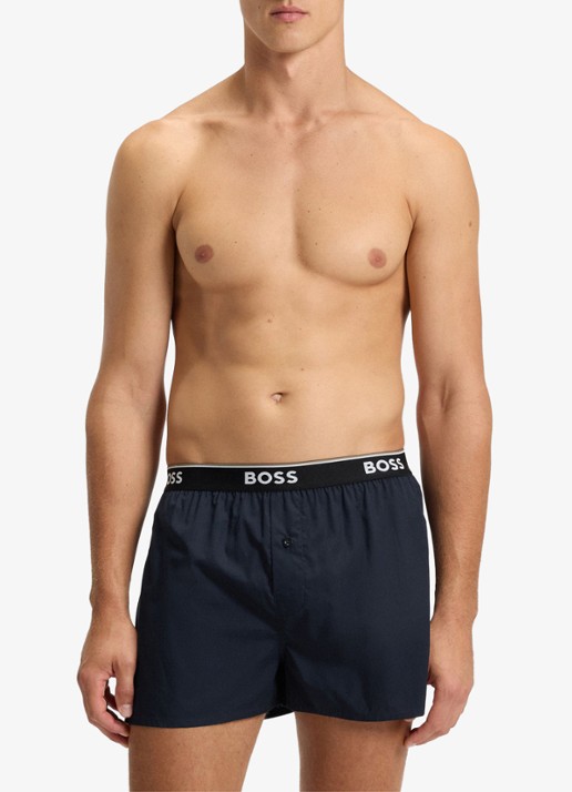BOSS Boxershorts met logoband in 2-pack