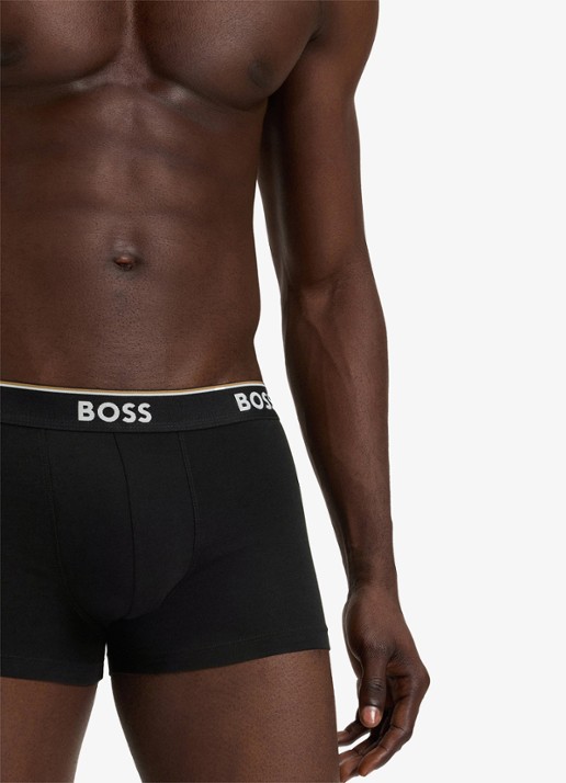 BOSS Boxershorts met logoband in 3-pack - detail 3 diepzwart