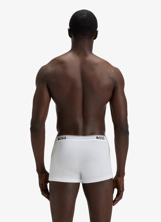 BOSS Boxershorts met logoband in 3-pack - achterkant 3 wit