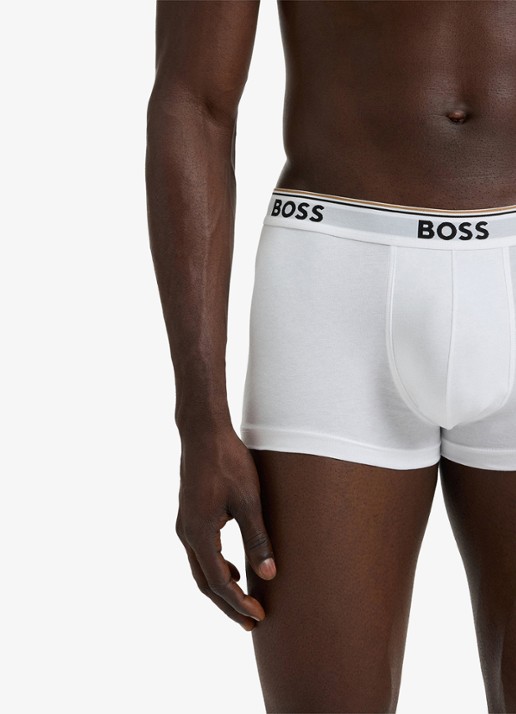 BOSS Boxershorts met logoband in 3-pack - detail 4 wit