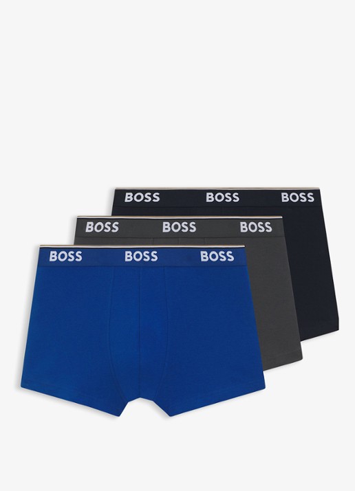 BOSS Boxershorts met logoband in 3-pack