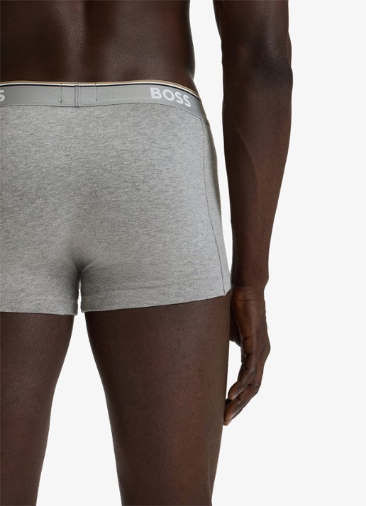 BOSS Boxershorts met logoband in 3-pack - detail 5 grijs