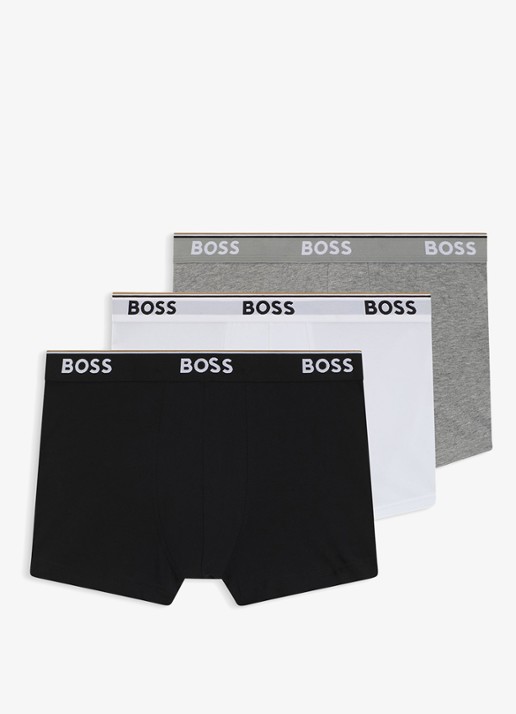BOSS Boxershorts met logoband in 3-pack