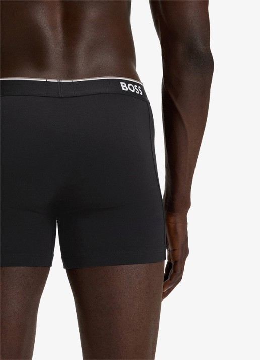 BOSS Boxershorts met logoband in 3-pack - detail 5 zwart