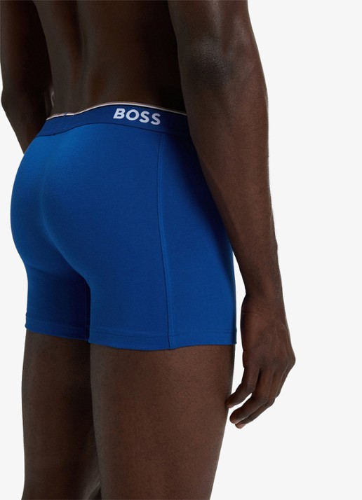 BOSS Boxershorts met logoband in 3-pack - detail 6 blauw