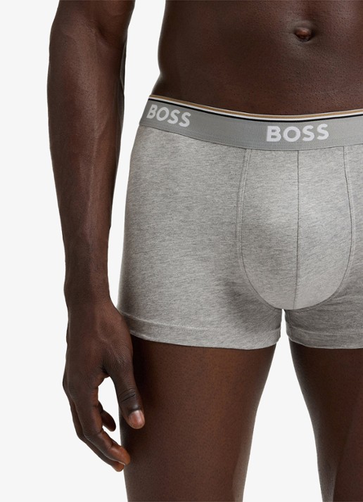 BOSS Boxershorts met logoband in 3-pack - detail 4 donkergrijs