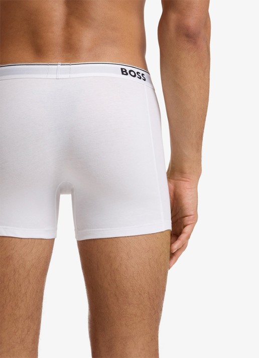 BOSS Boxershorts met logoband in 3-pack - detail 5 gebroken wit