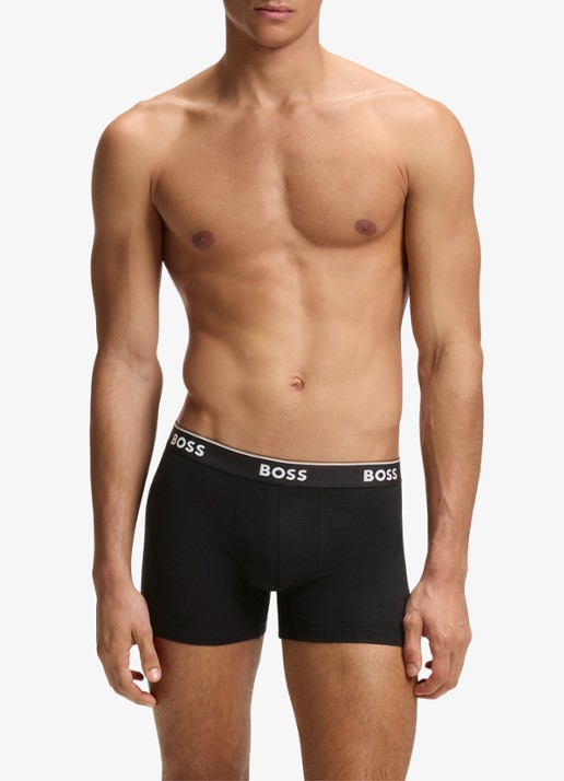 BOSS Boxershorts met logoband in 3-pack