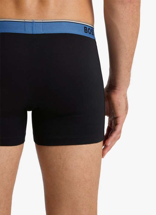 BOSS Boxershorts met logoband in 3-pack - detail 5 black-003 / zwart