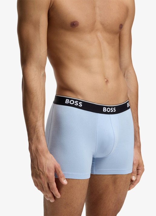 BOSS Boxershorts met logoband in 3-pack