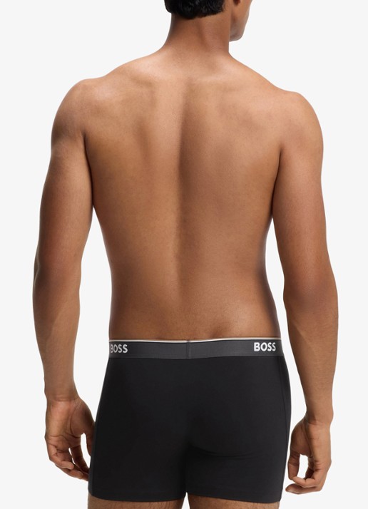 BOSS Boxershorts met logoband in 3-pack - achterkant open miscellaneous-973 / multicolor