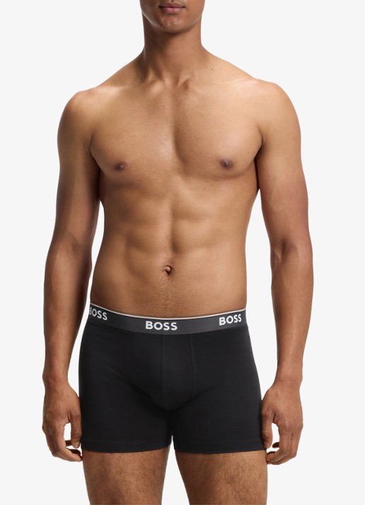 BOSS Boxershorts met logoband in 3-pack - detail 3 open miscellaneous-973 / multicolor