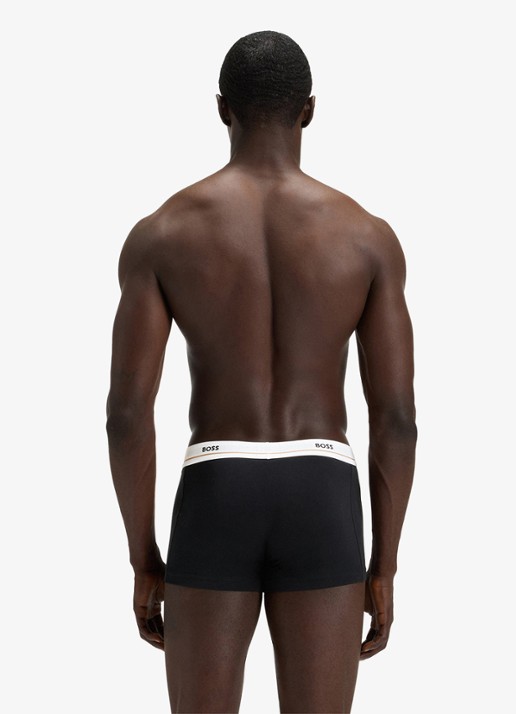 BOSS Boxershorts met logoband in 5-pack - achterkant zwart