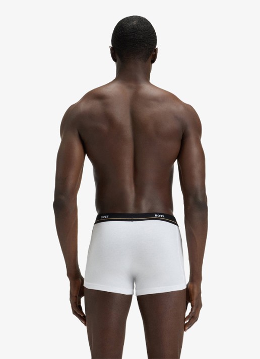 BOSS Boxershorts met logoband in 5-pack - achterkant 4 donkerblauw