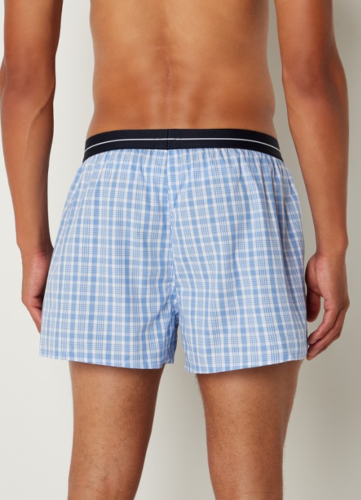 BOSS Boxershorts met print in 2-pack - achterkant 4 blauw