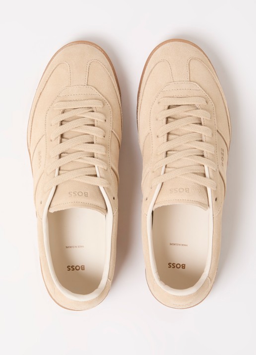 BOSS Brenta sneaker van suède - detail 3 beige
