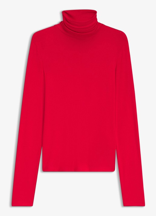 BOSS C_Eliana fijngebreide trui  met col - voorkant bright red-627