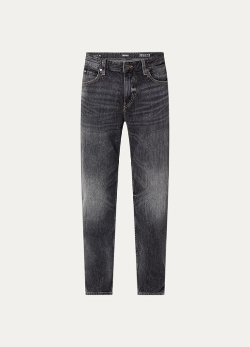 BOSS C-Re.Maine straight leg jeans met gekleurde wassing - voorkant 4 antraciet