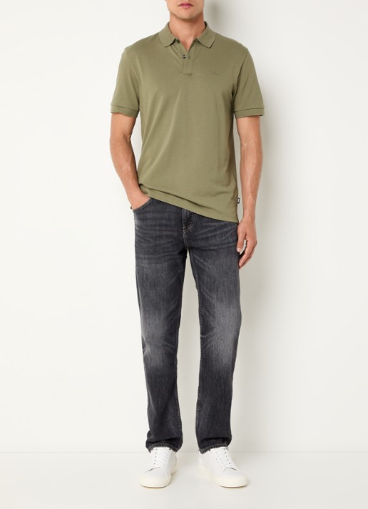 BOSS C-Re.Maine straight leg jeans met gekleurde wassing - voorkant 5 antraciet