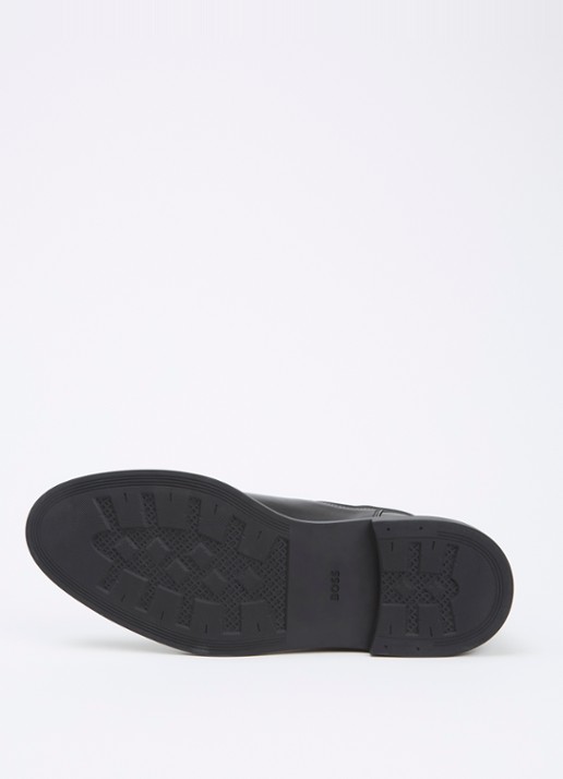 BOSS Calev chelsea boot van leer - detail 4 zwart