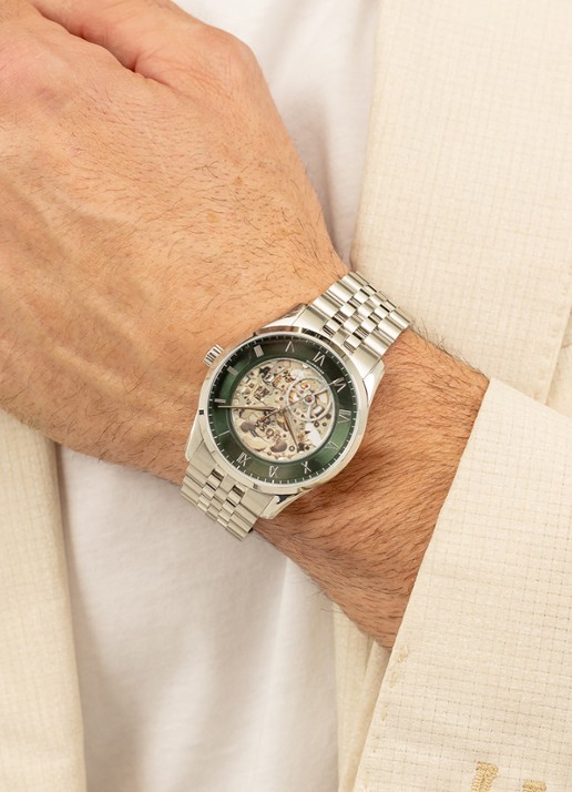 BOSS Candor Chrono horloge HB1514220 - voorkant 2 zilver