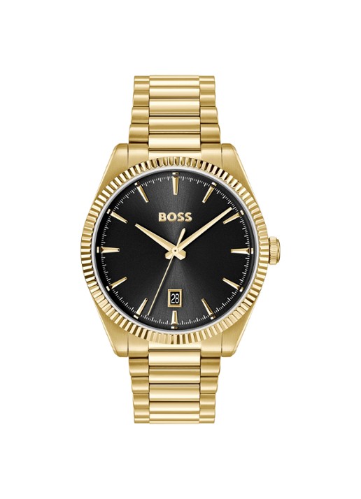 BOSS Cheswick horloge HB1514312  - voorkant 3 goud