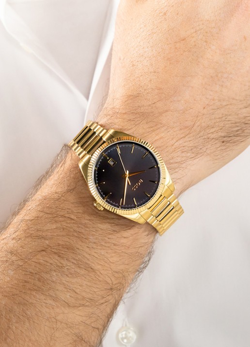 BOSS Cheswick horloge HB1514312  - voorkant 4 goud