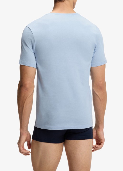 BOSS Classic T-shirt van  katoen in 3-pack - achterkant 5 rood