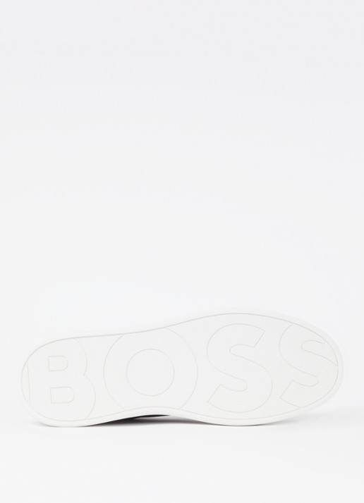 BOSS Clint sneaker van leer met logo - detail 5 zwart
