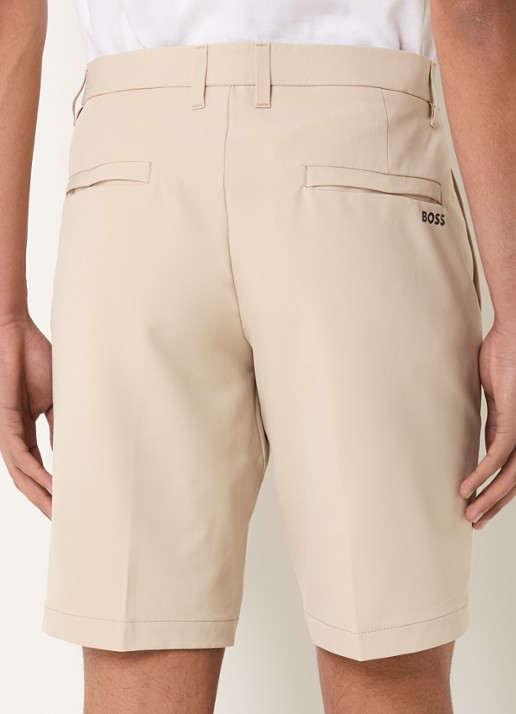 BOSS Commuter loose fit korte broek met steekzakken - achterkant medium beige-269 / beige