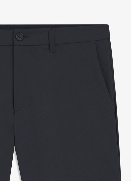 BOSS Commuter loose fit korte broek met steekzakken - detail 4 dark blue-402 / blauw