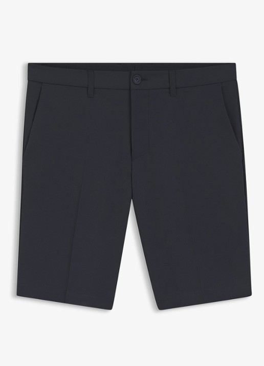 BOSS Commuter loose fit korte broek met steekzakken - voorkant 7 dark blue-402 / blauw