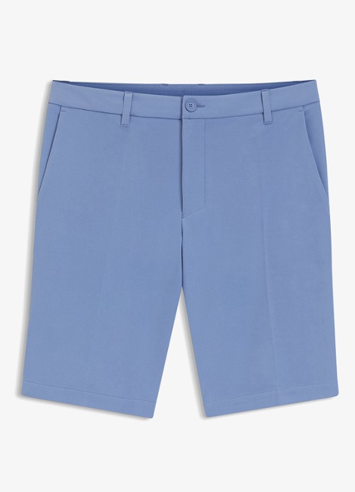 BOSS Commuter loose fit korte broek met steekzakken - voorkant 4 light/pastel blue-459 / blauw