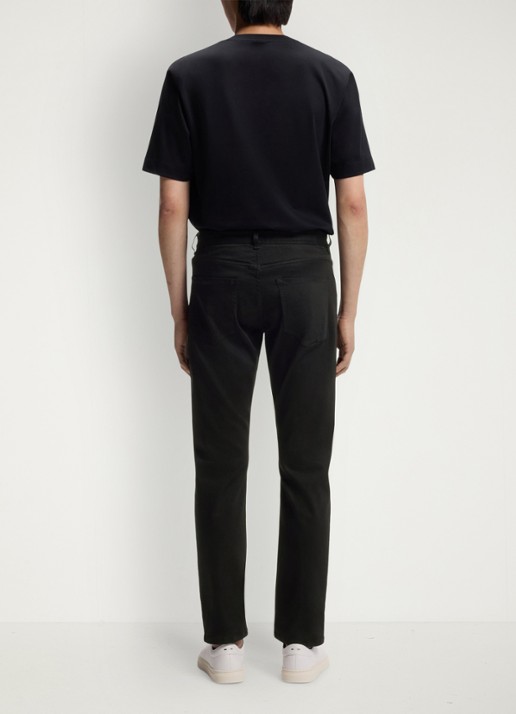 BOSS Delaware slim fit jeans met steekzakken - achterkant 6 zwart