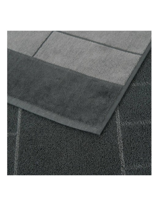 BOSS Double badhanddoek - 50 x 100 cm - detail 4 donkergrijs
