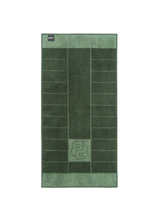 BOSS Double badhanddoek - 50 x 100 cm - voorkant 2 groen