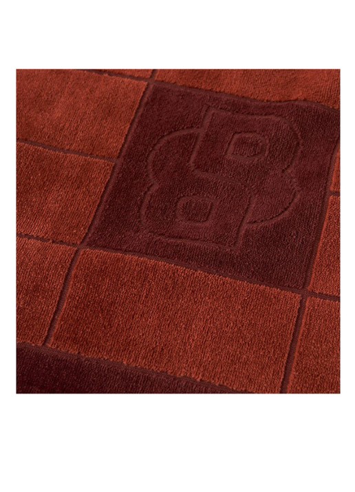 BOSS Double badhanddoek - 50 x 100 cm - detail 3 donkerrood