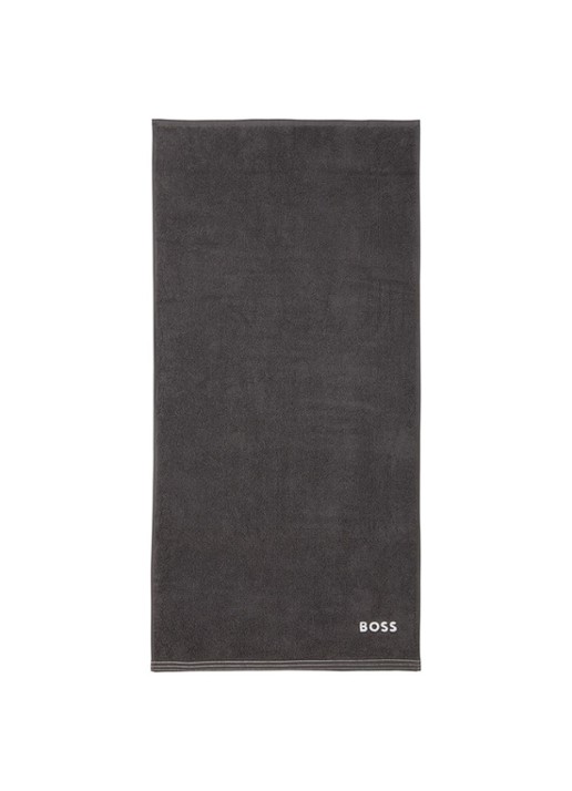 BOSS Edge badhanddoek 50 x 100 cm - voorkant 2 donkergrijs
