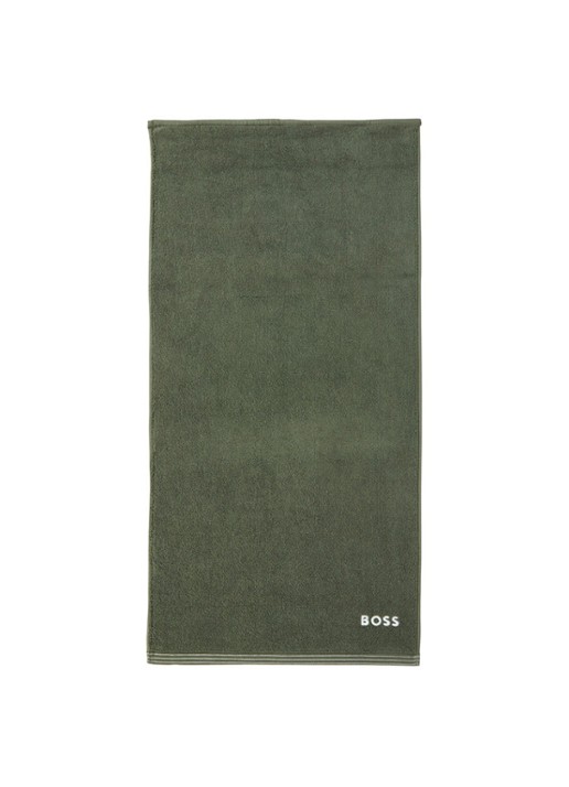 BOSS Edge badhanddoek 50 x 100 cm - voorkant 2 mosgroen