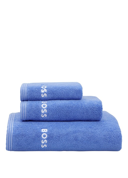 BOSS Edge badhanddoek 50 x 100 cm - achterkant 3 blauw