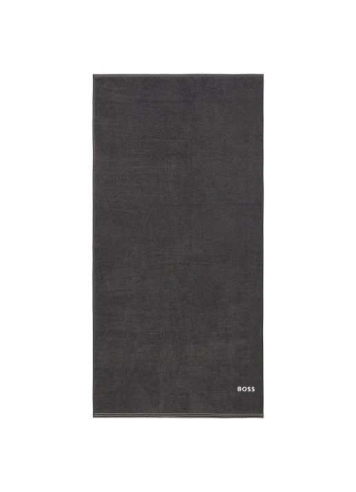 BOSS Edge badhanddoek - 70 x 140 cm - voorkant 2 donkergrijs