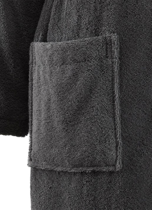 BOSS Edge badjas met logoborduring - detail 3 groen