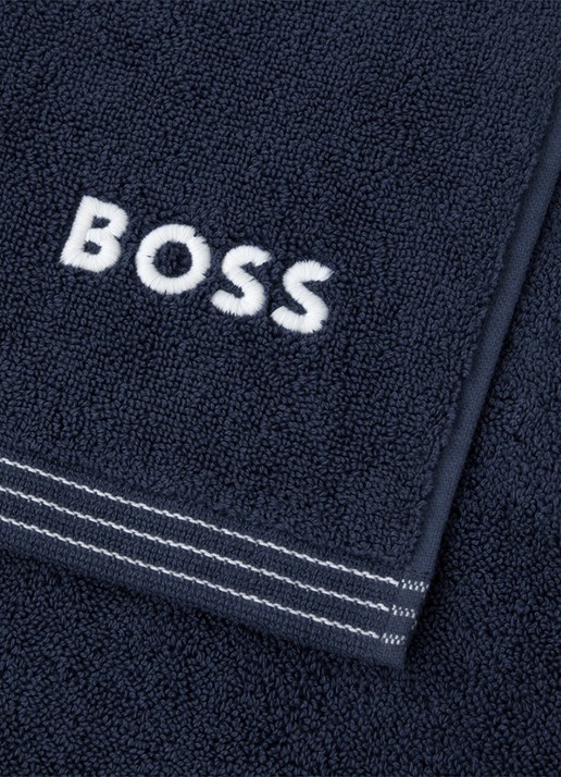 BOSS Edge badlaken - 100 x 150 cm - achterkant 3 donkerblauw