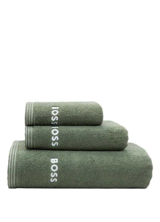 BOSS Edge badlaken - 100 x 150 cm - detail 2 mosgroen