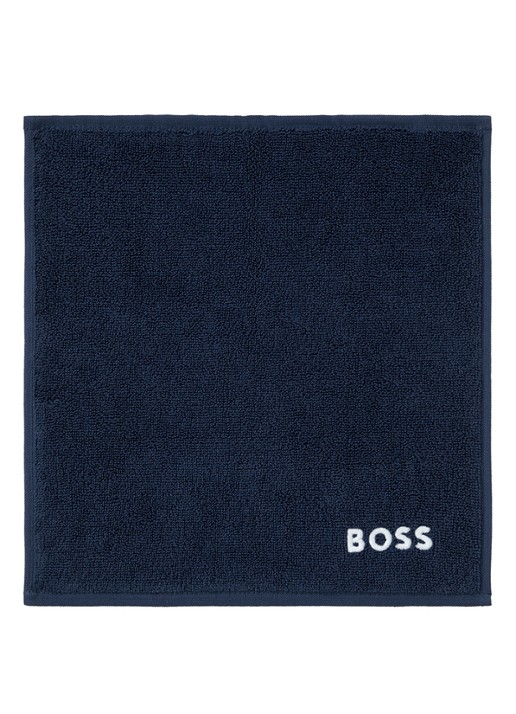 BOSS Edge gastendoek - 30 x 30 cm - voorkant 2 donkerblauw