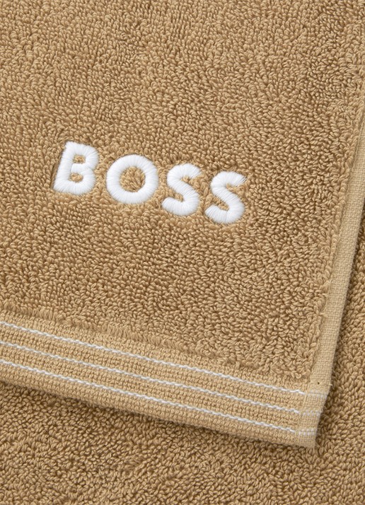 BOSS Edge gastendoek - 40 x 60 cm - voorkant 2 bruin